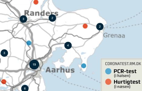 Nyt kort over alle muligheder for coronatest