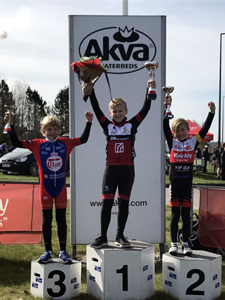 Marius Engelbrecht Linde på podiet