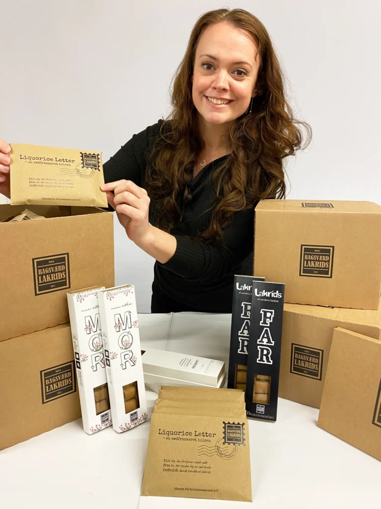 Diana fremviser nye produkter fra Bagsvaerd Lakrids
