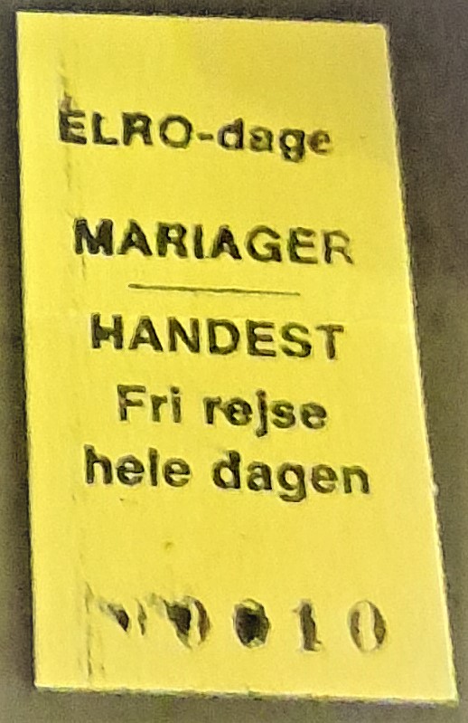 Aegte papbilletter til ELRO dagen