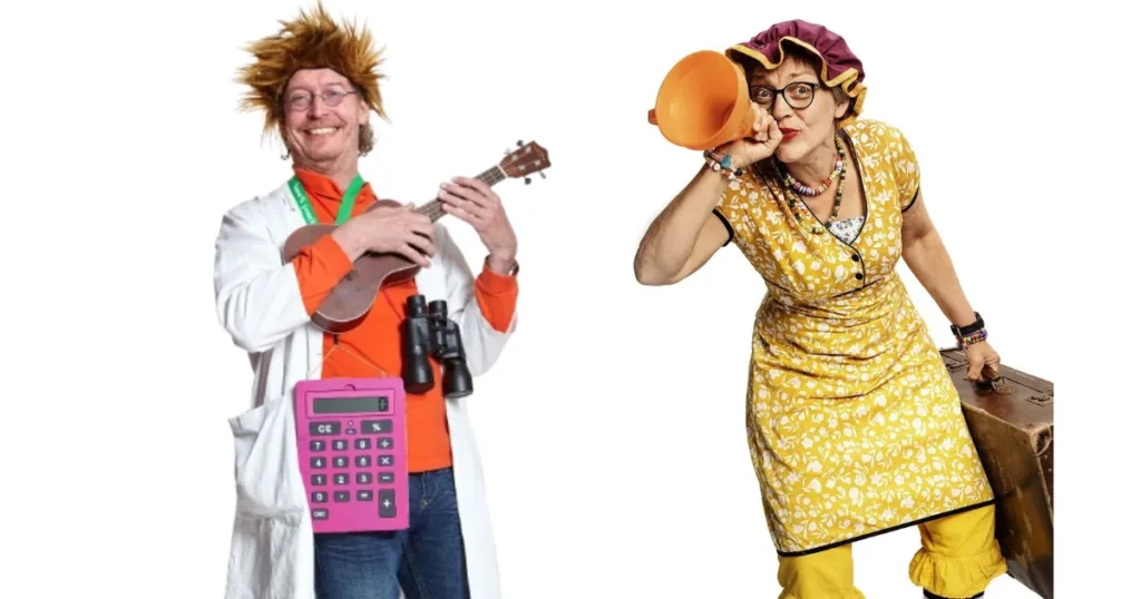 Børnegudstjeneste med fest og fantasi – Ø. Bjerregrav får besøg af Tante Andante og Professor Virvar