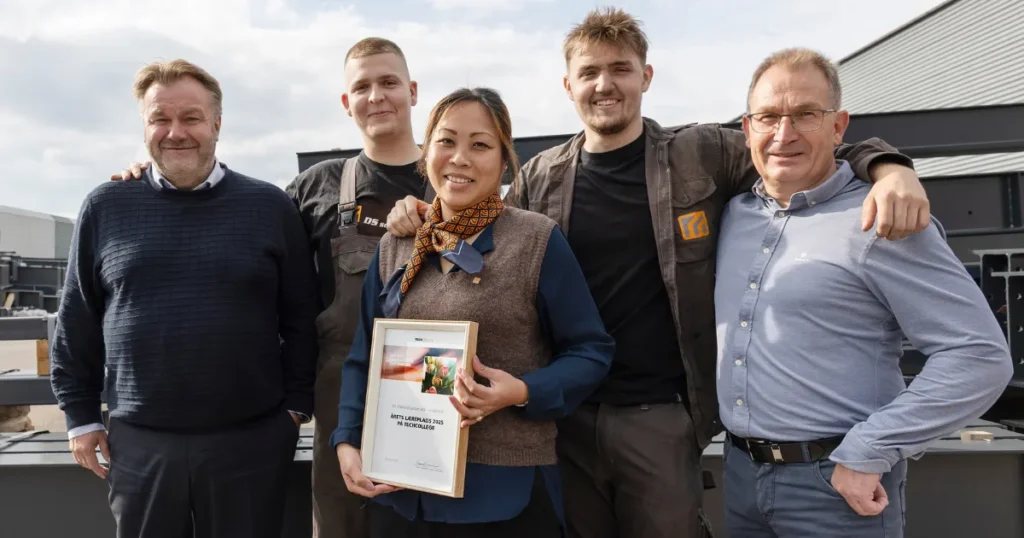 DS Stålkonstruktion vinder flot hæder og er endnu engang kåret til Årets Læreplads