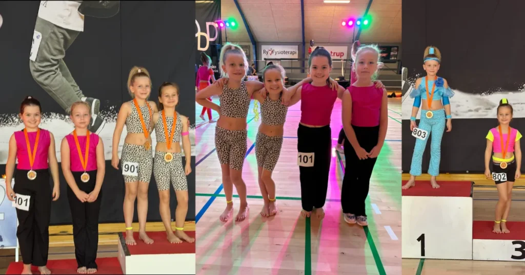 Fire lokale piger hentede 11 medaljer til Efterårs Cup i discodance og hiphop
