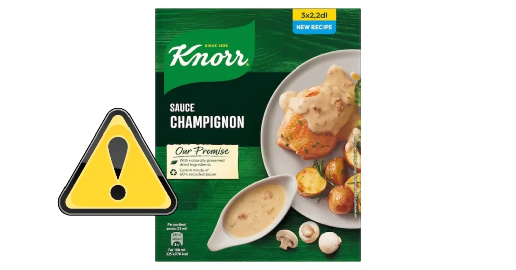 Pulversauce fra Knorr tilbagekaldes: Risiko for metal og gummi