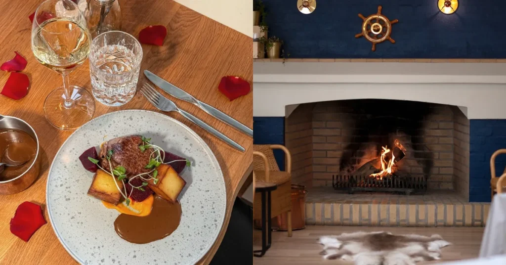 Valentinsaften i historiske rammer: To restauranter i Mariagerfjord byder på romantisk middag